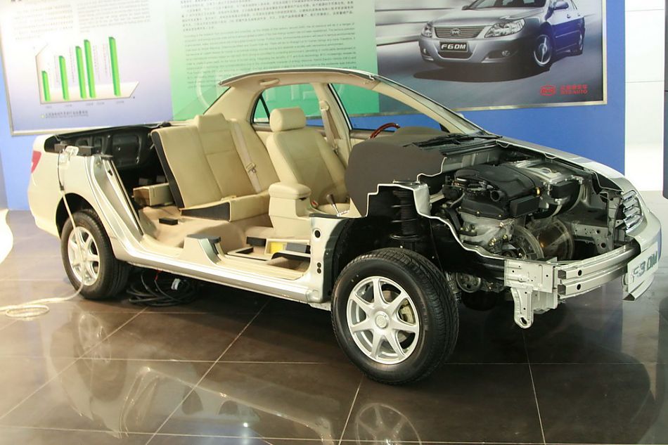 比亚迪F3DM解剖图