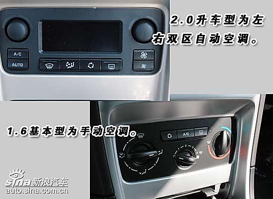 新标致307 1.6升基本型与2.0顶配置差异
