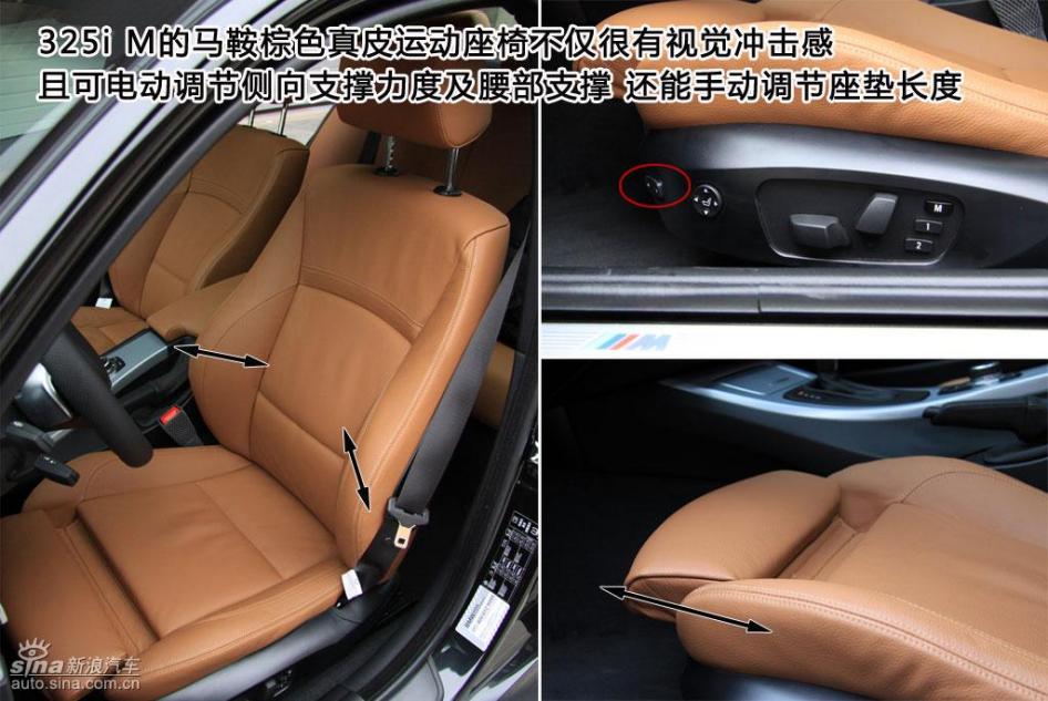 图解宝马325i M运动型内饰