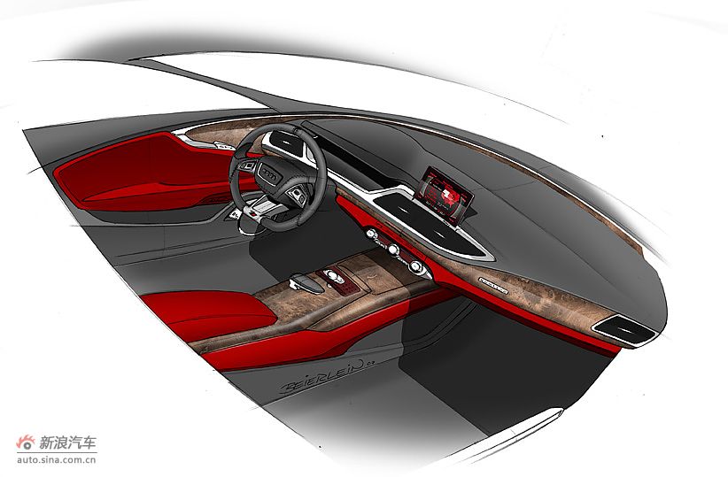 奥迪A7设计草图