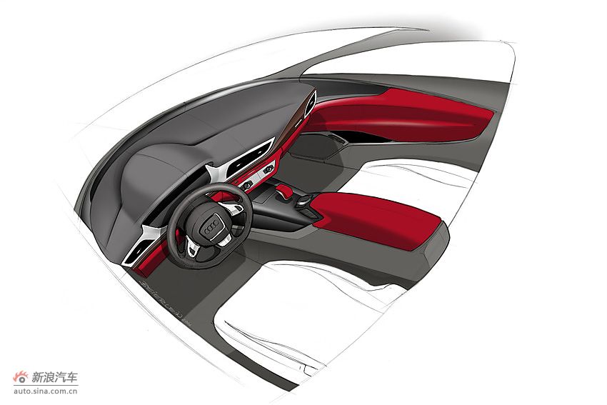 奥迪A7设计草图