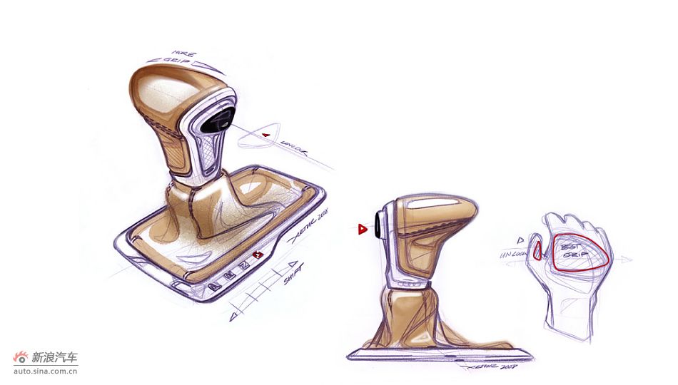 奥迪A7设计草图