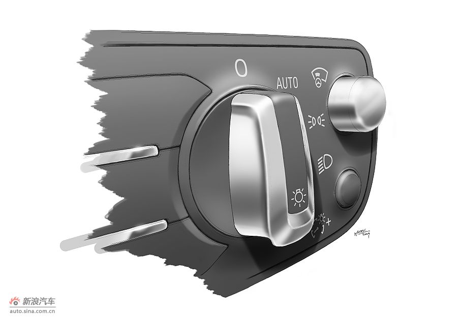 奥迪A7设计草图