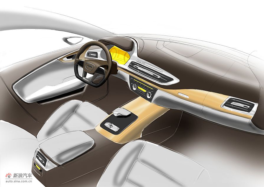 奥迪A7设计草图