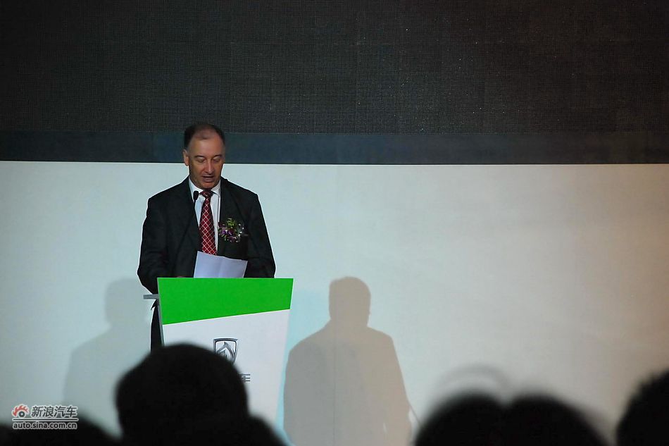 宝骏630下线现场图：通用汽车（中国）公司总裁兼总经理 甘文维致辞
