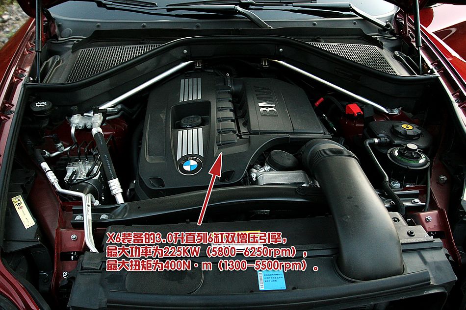 宝马X6 xDrive 35i引擎细节
