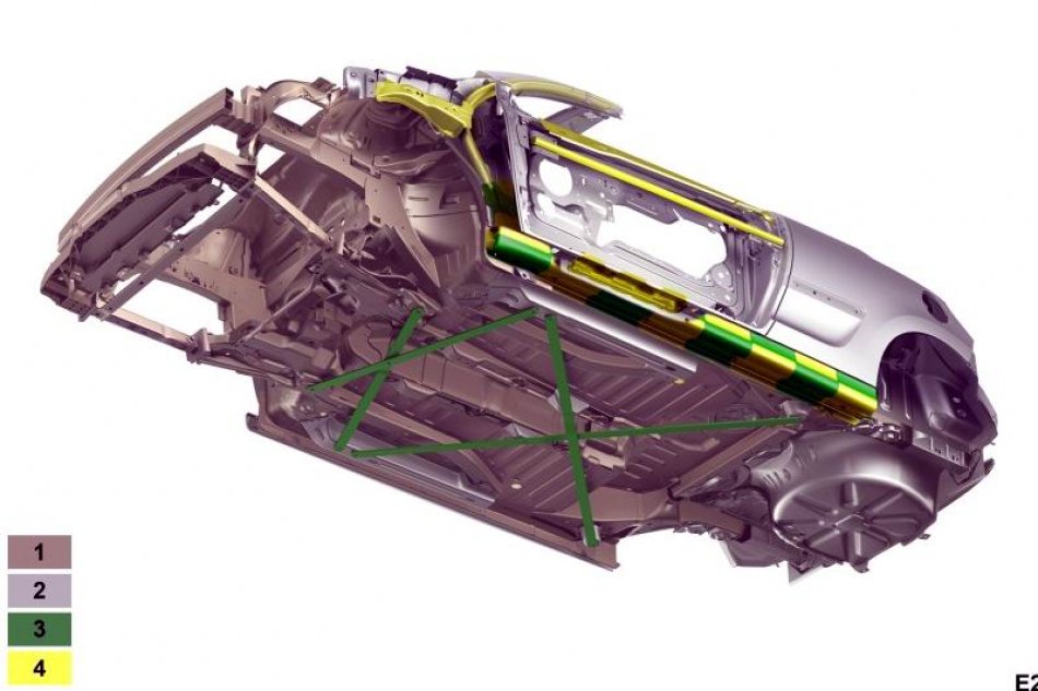 标致207CC底盘防撞结构