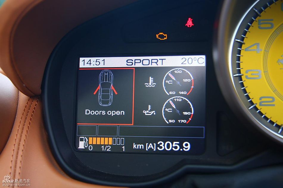 法拉利California试车实拍图内饰