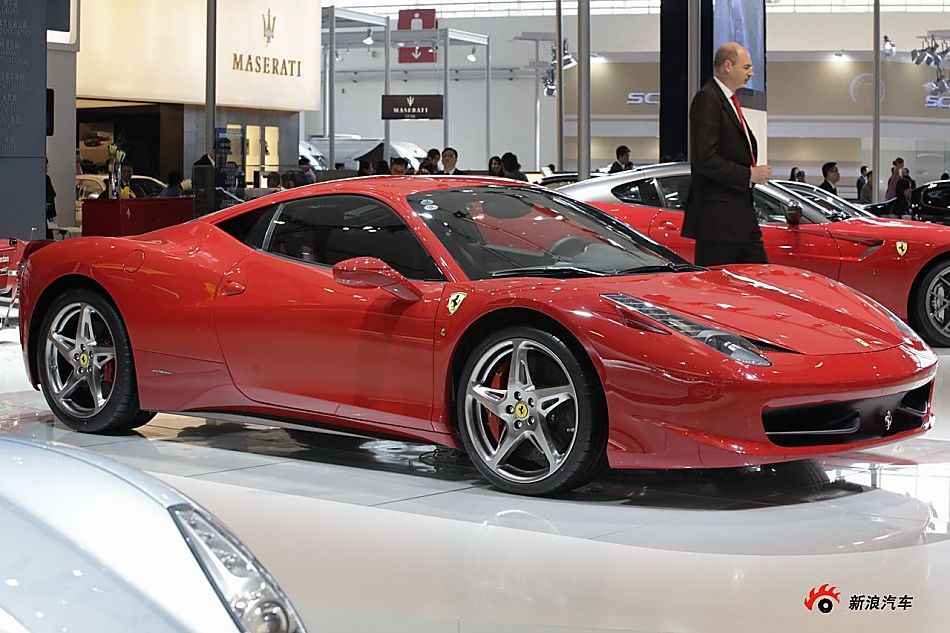 法拉利458展台实拍
