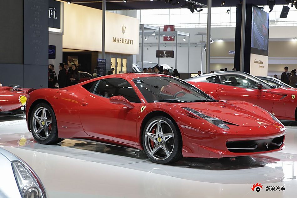 法拉利458展台实拍