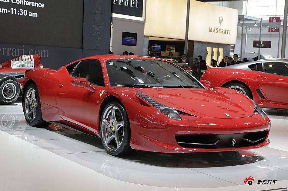 法拉利458展台实拍