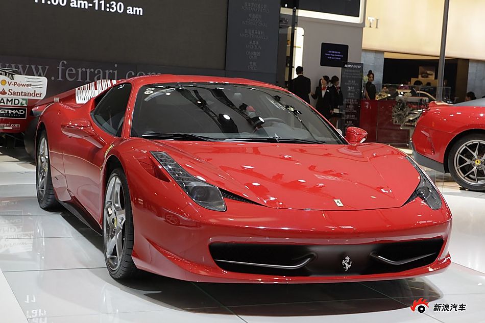 法拉利458展台实拍