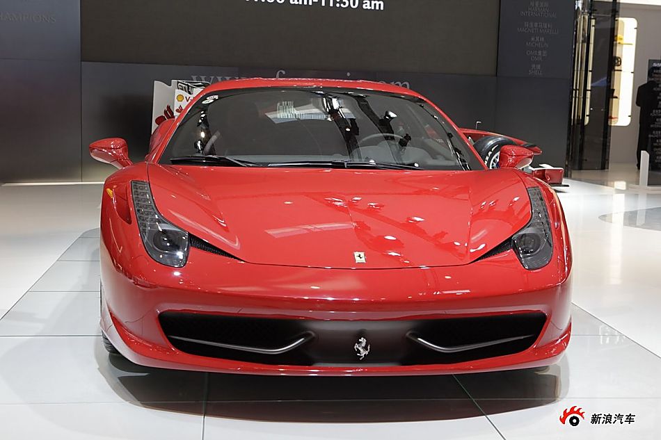 法拉利458展台实拍