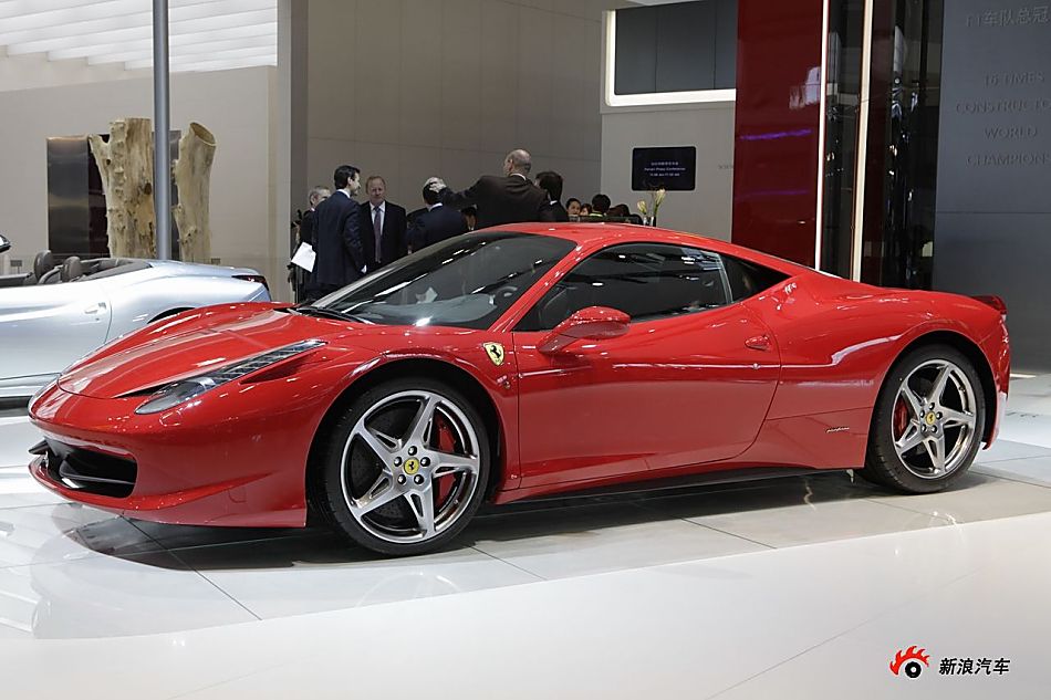 法拉利458展台实拍