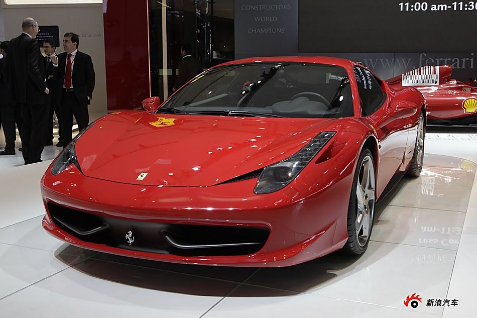 法拉利458展台实拍