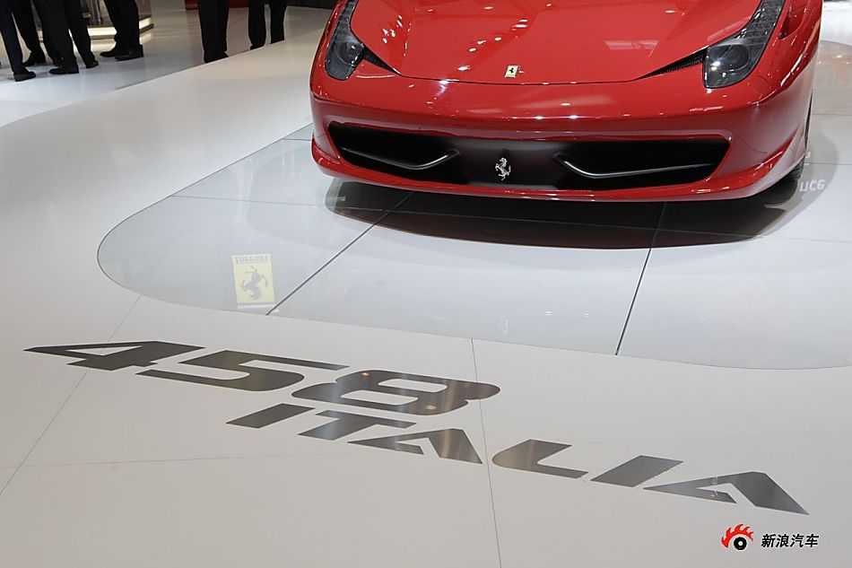 法拉利458展台实拍