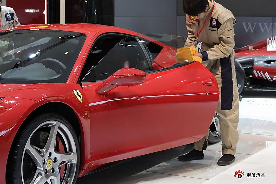 法拉利458展台实拍