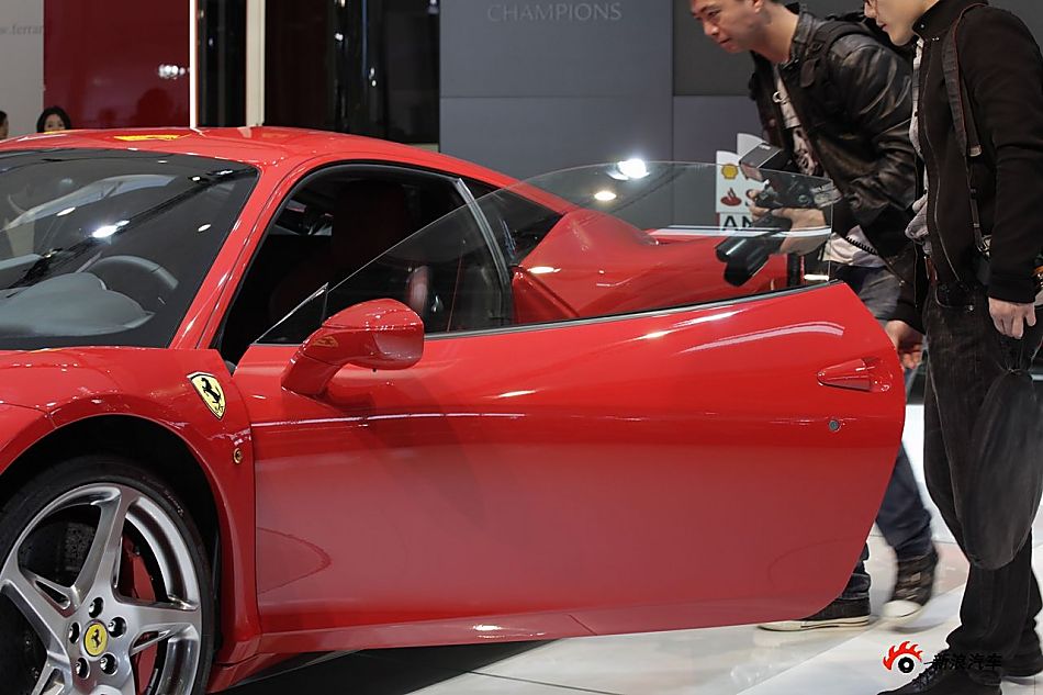 法拉利458展台实拍