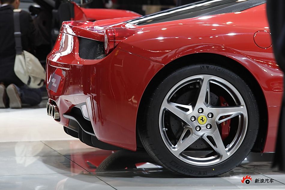 法拉利458展台实拍