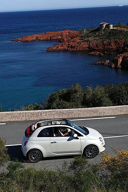 菲亚特500C敞篷车外观图