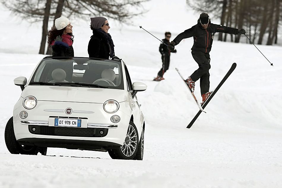 菲亚特500C敞篷车外观图