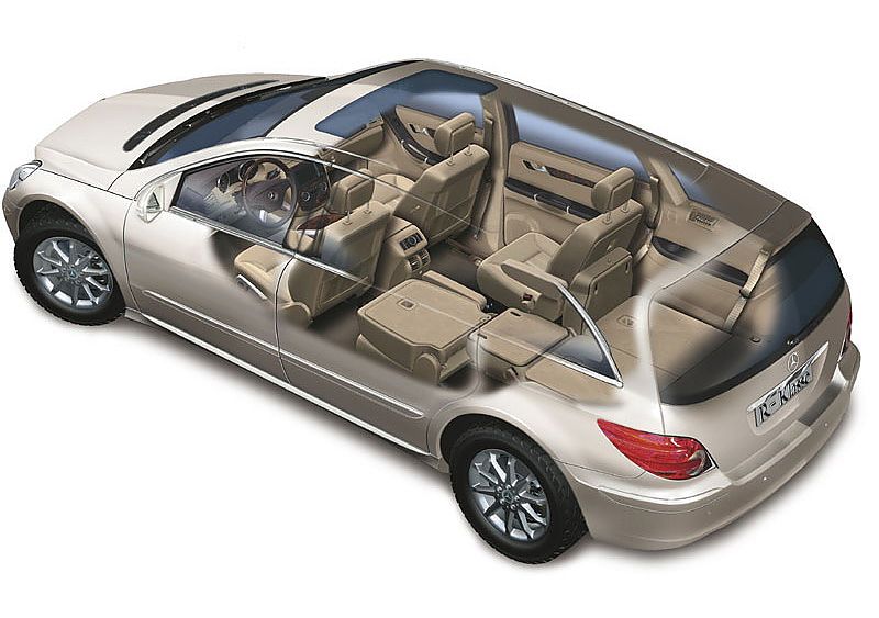 奔驰R坐椅排列示意图